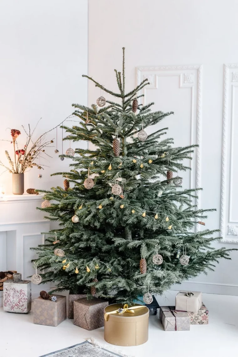 comment decorer un arbre de noel naturel