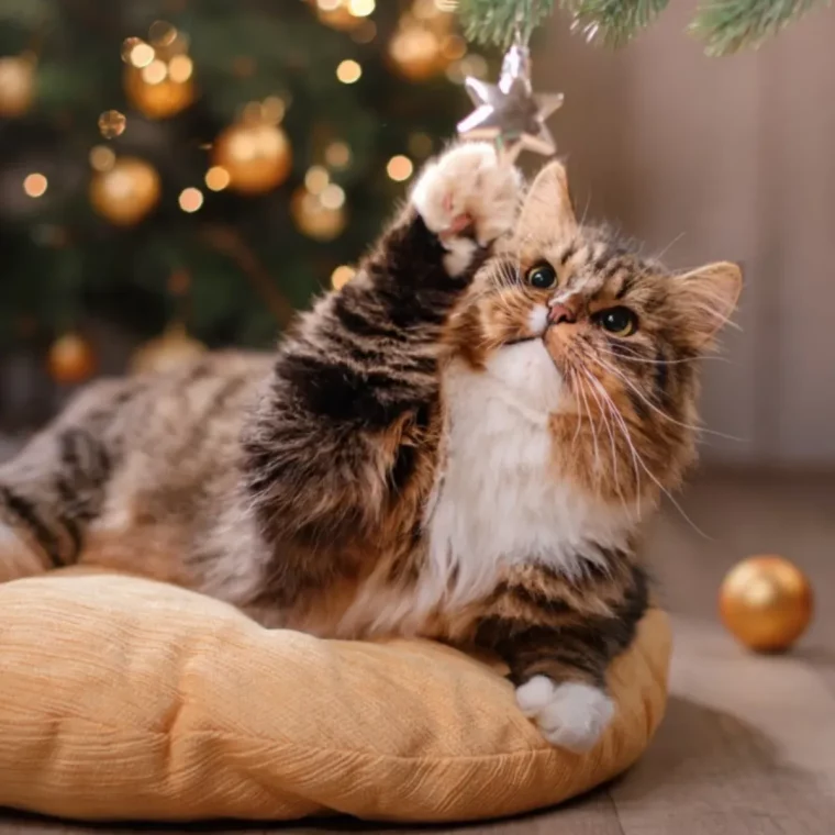 comment empecher les chats de jouer avec la deco de noel