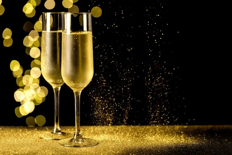 comment souhaiter la bonne annee a nos amis coupes de champagne