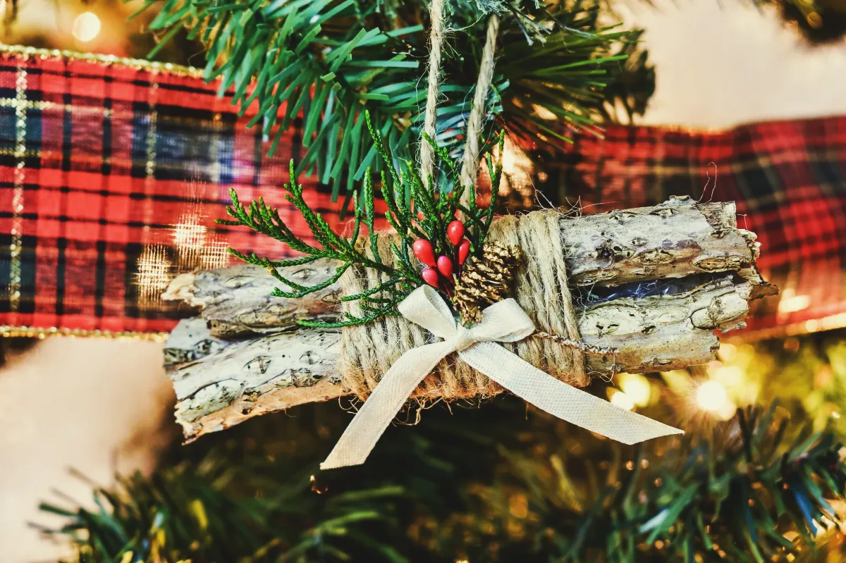deco noel nature branches idee bricolage de noel facile de dernière minute