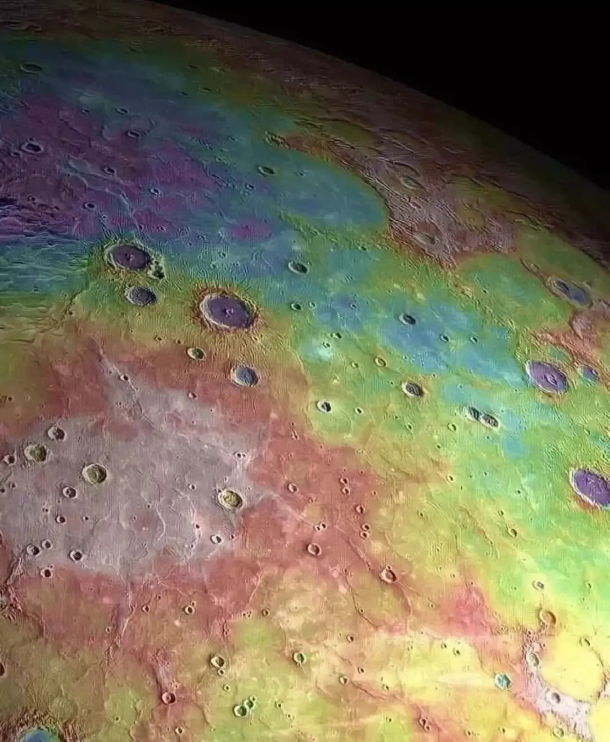 gros plan de la surface de la planete mercure