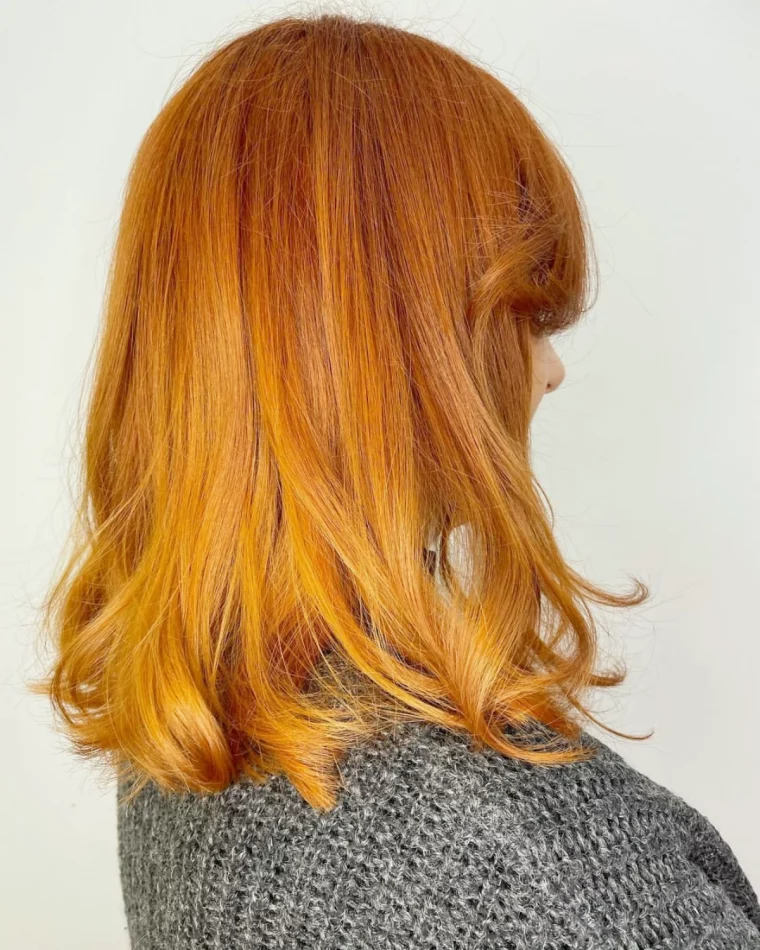 cheveux roux coloration tendance 2024