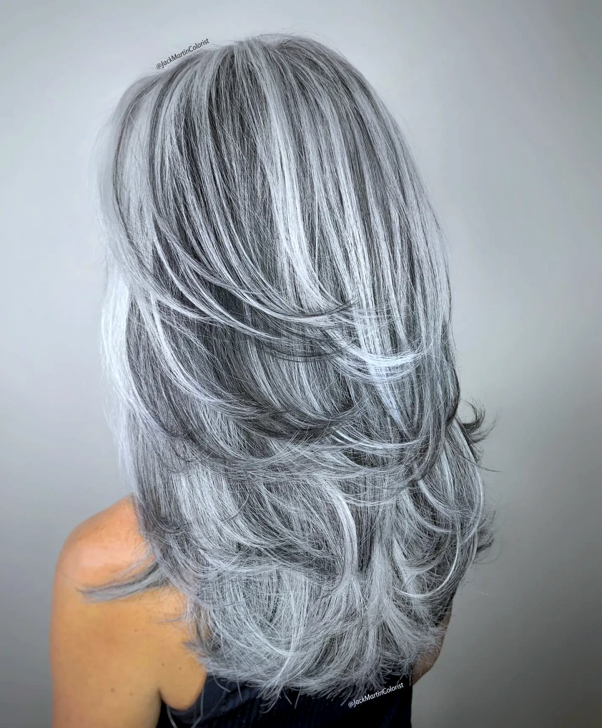 comment coiffer les cheveux gris image