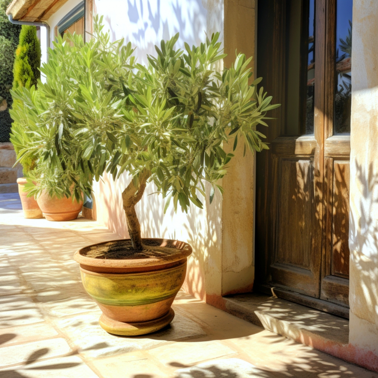 comment couper un jeune olivier plante en pot soelil maison