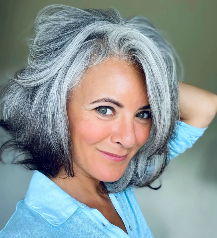 comment entretenir un balayage femme cheveux gris