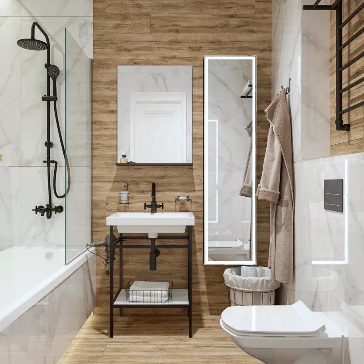 comment optimiser une petite salle de bain de 4 m é ambiance naturelle