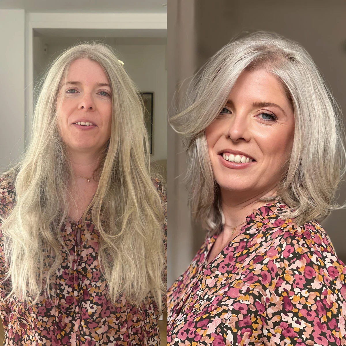 coupe de cheveux rajeunissante femme 50 ans avant et apres