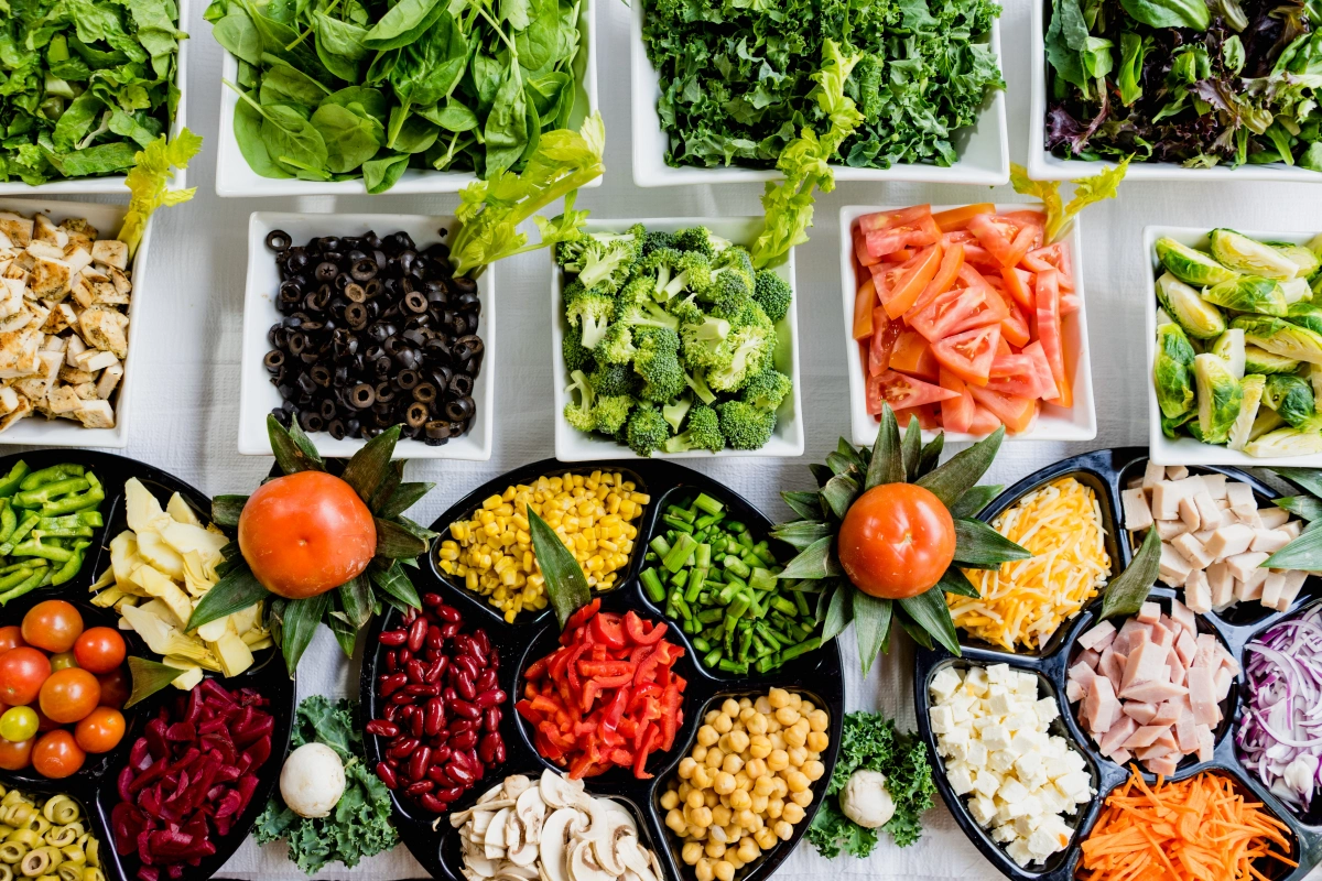 legumes aliments nourriture repas leger apres noel salades plateaux