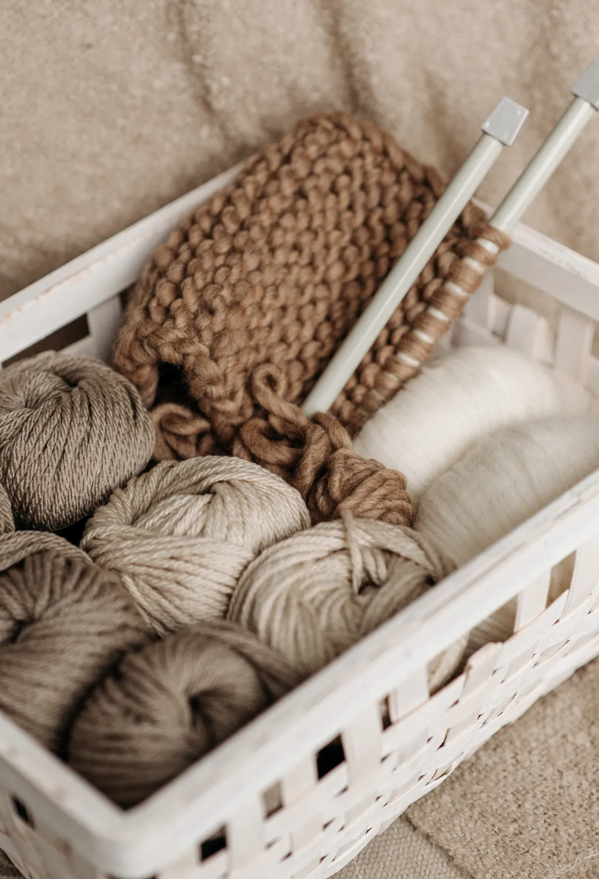 tricoter pour destresser panier plein d outils pour tricot