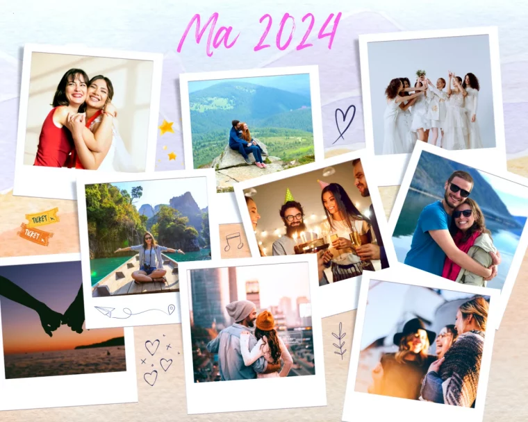 vision board 2024 photos collages