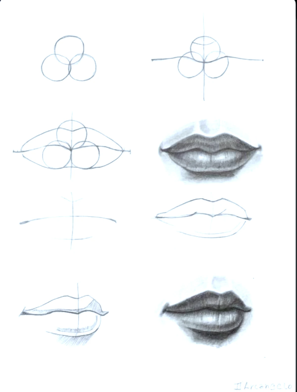 astuces des peintres pour dessiner une bouche