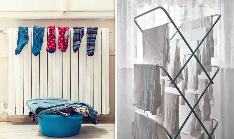 comment faire secher du linge sur un radiateur