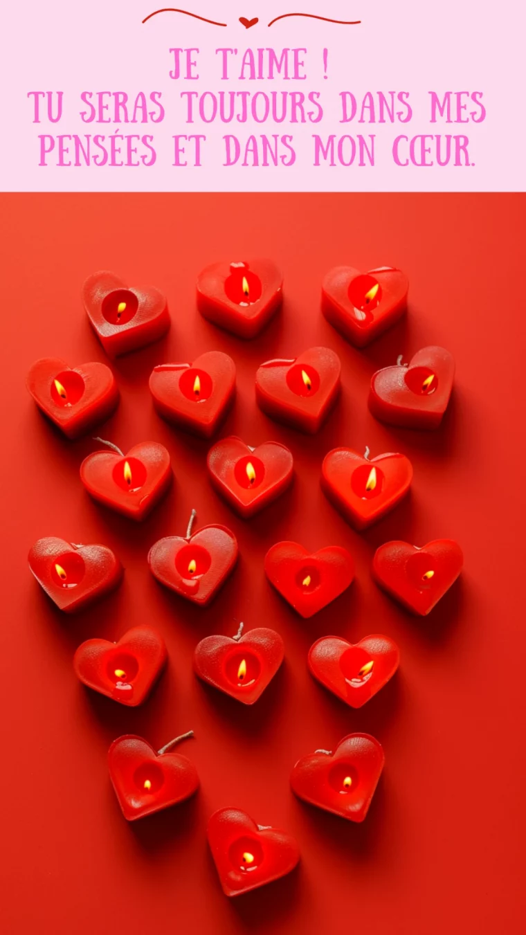 image saint valentin romantique bougies rouges