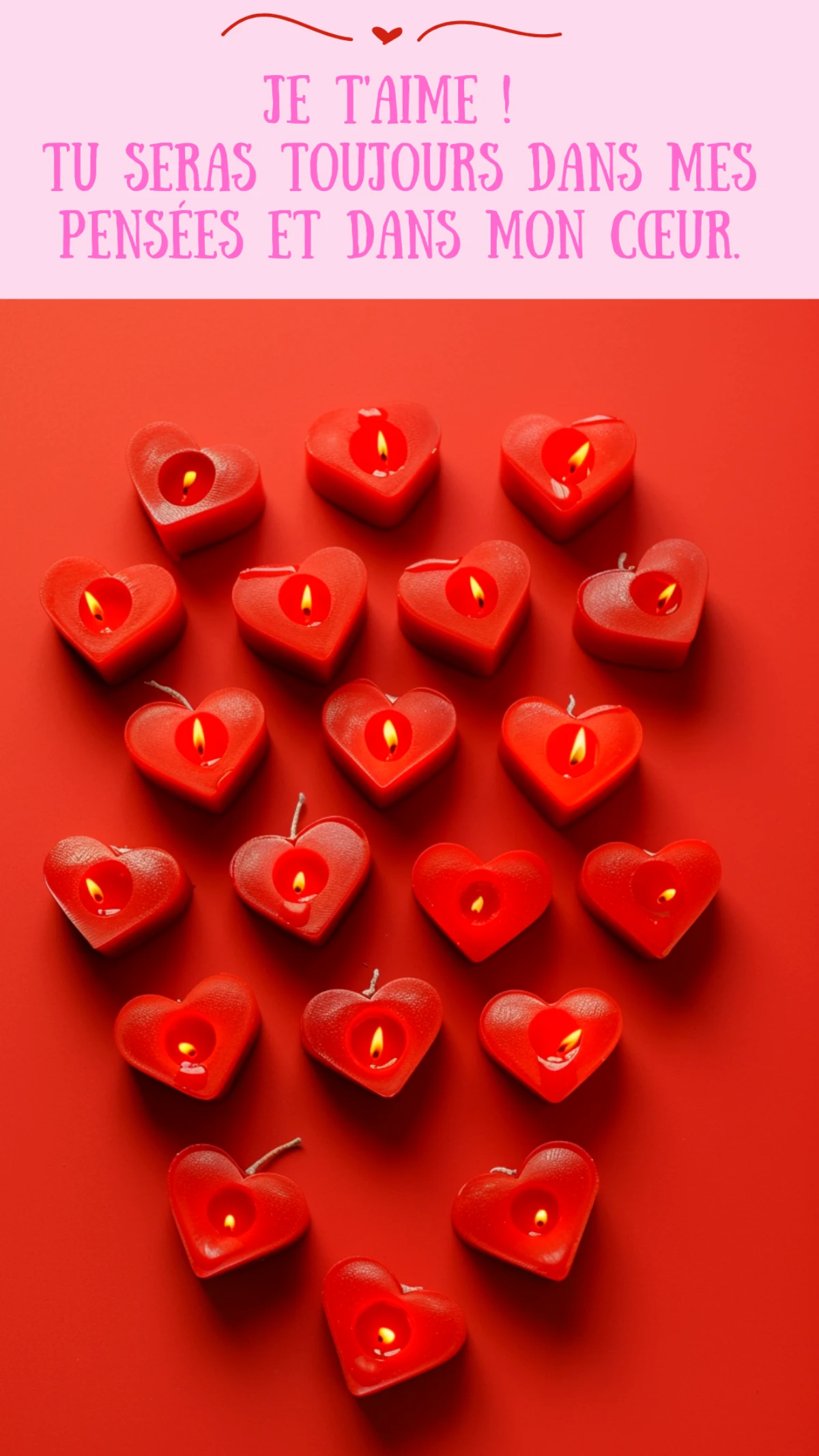 image saint valentin romantique bougies rouges
