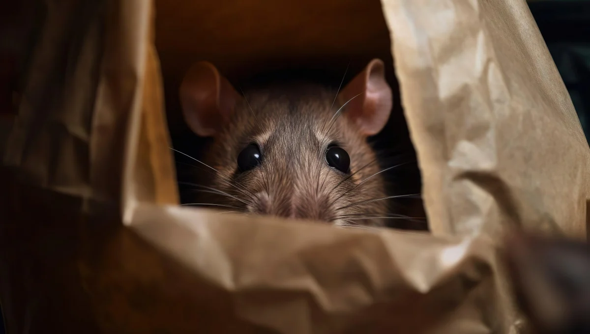 papier sac cachette rongeur rat animal interieur