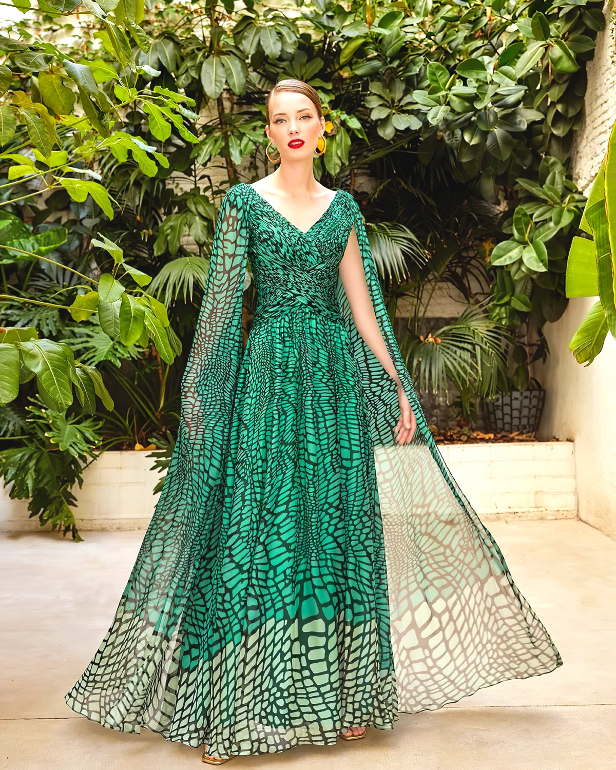 robe originale verte pour invite mariage boheme chic