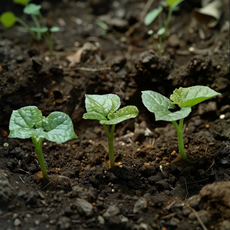 quand semer des courgettes en 2024 jeunes plants verts terre