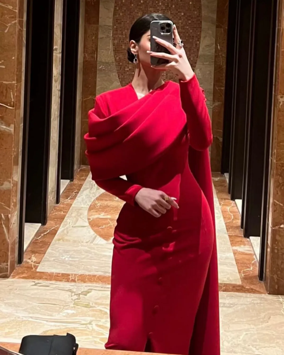 robe rouge longue auchale