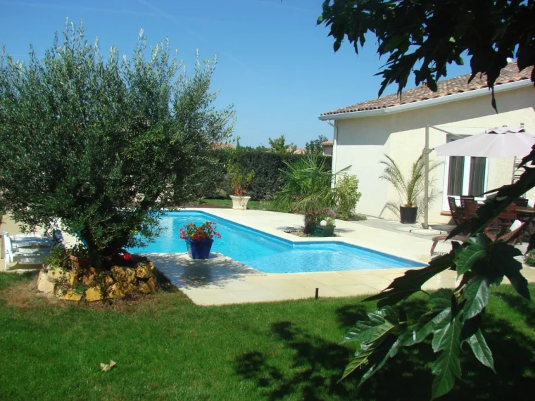 amenagement autour d une piscine vegetation