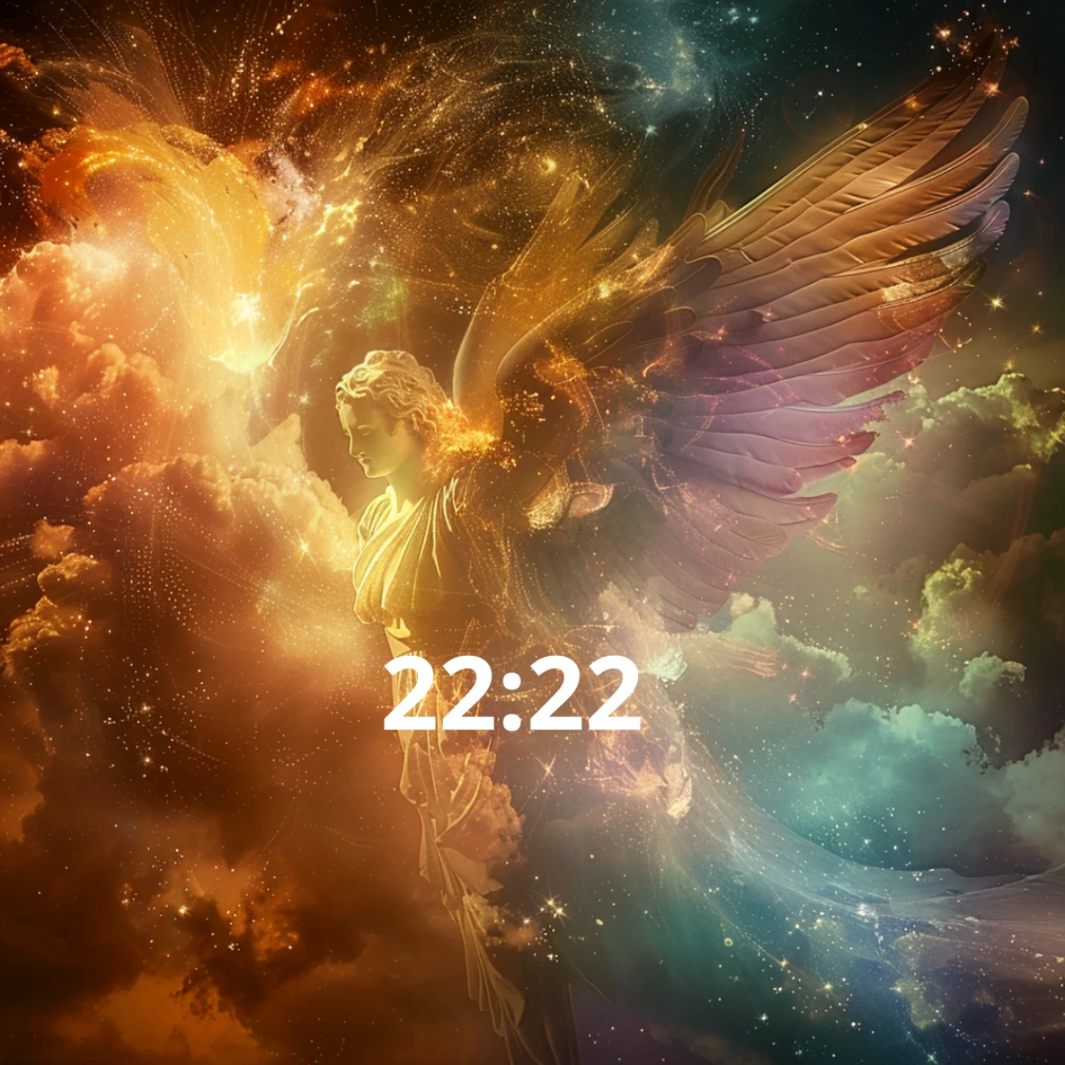 heure miroir 22 22 signification ange univers couleurs chaudes