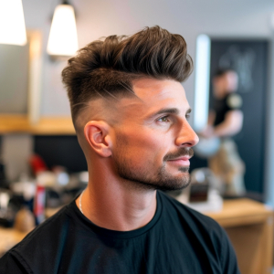 guy with taper fade haircut 1