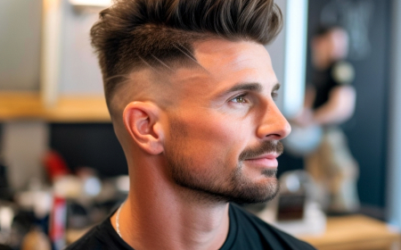 guy with taper fade haircut 1