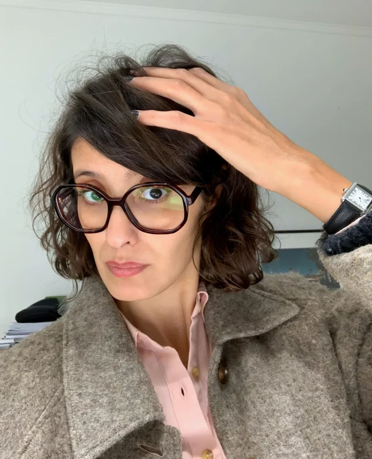 lunettes de vue elegantes pour femme brune