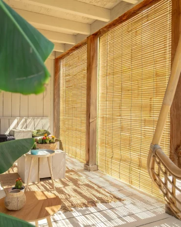 faire de l ombre sur une terrasse pas cher stores bambou