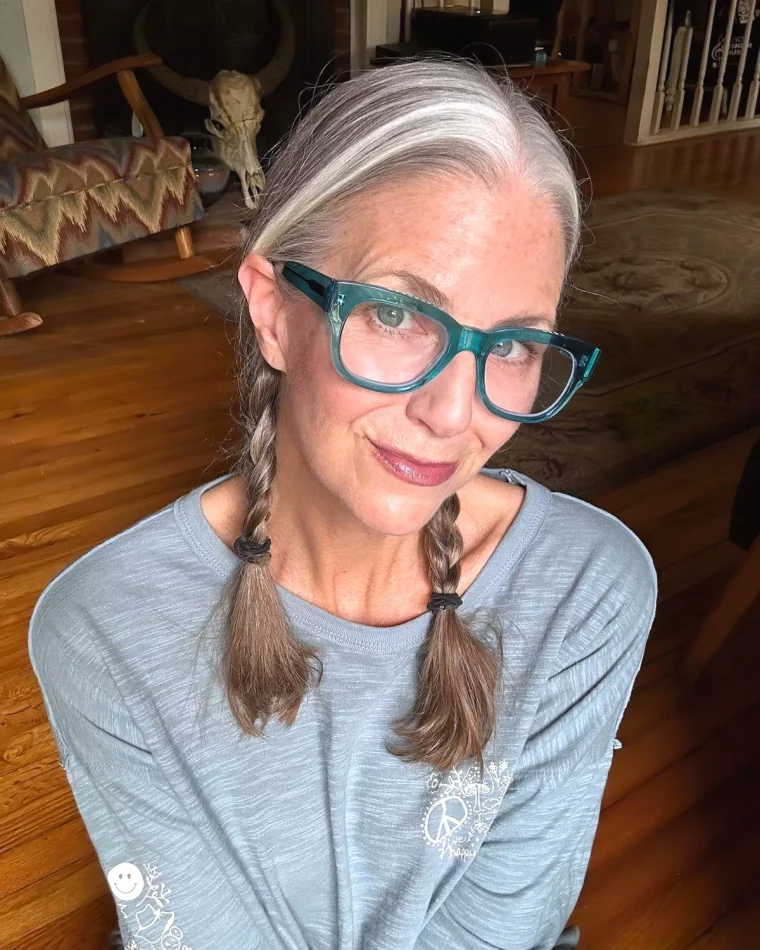 style de monture pour femme de 50 ans lunettes vertes
