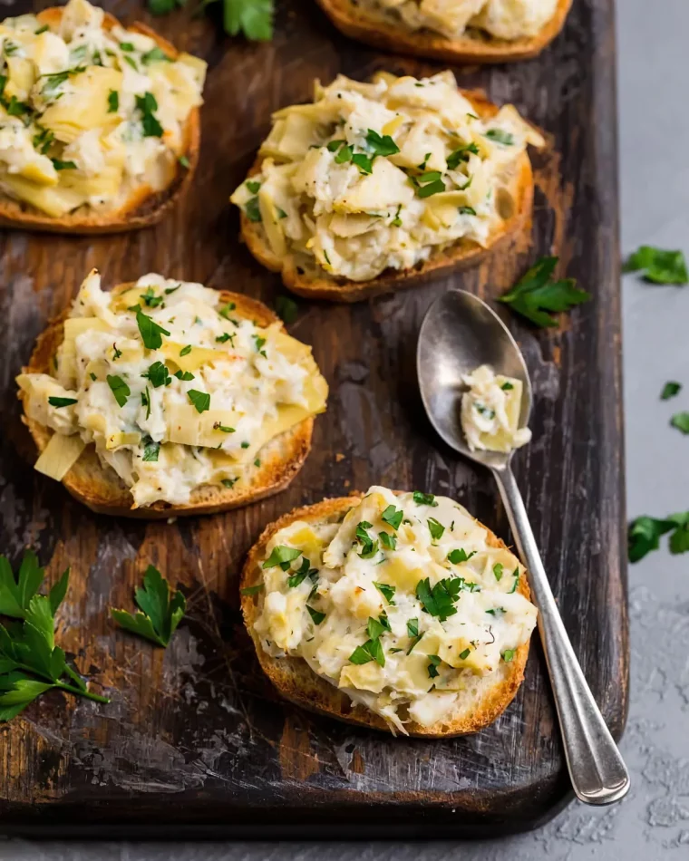 broscettas au crab et fromage faciles et rapides