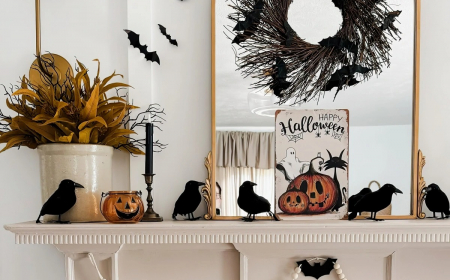 idees de deco halloween couronne