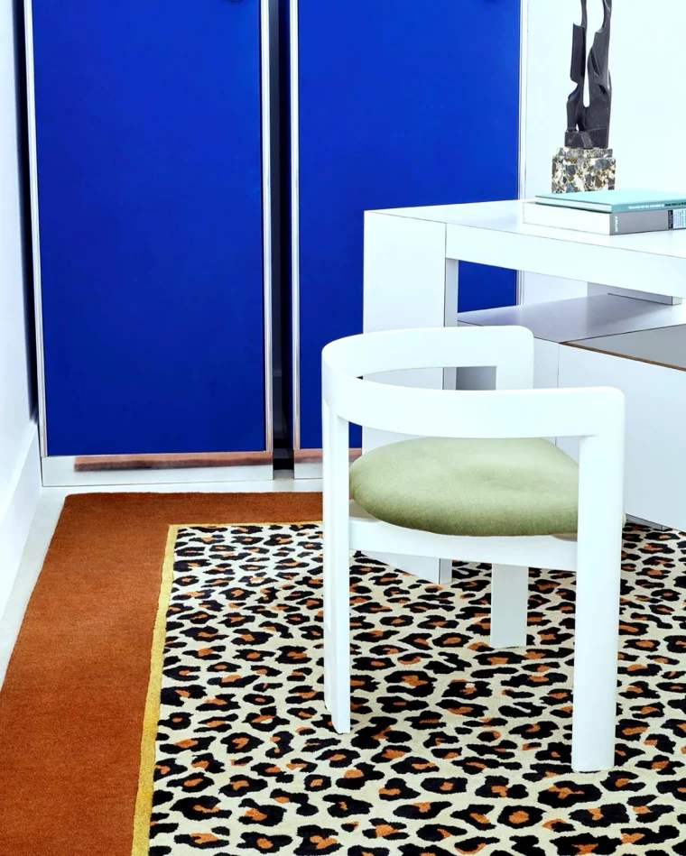 tapis design et originaux motif leopard