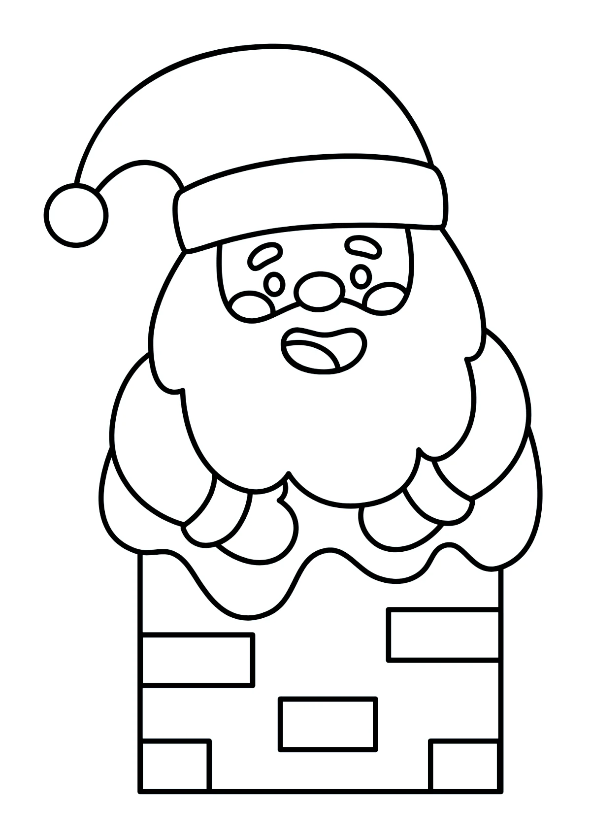 dessin a imprimer pere noel