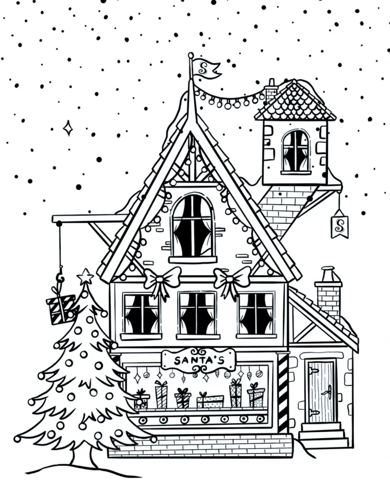 image noel a colorier telechargement gratuit