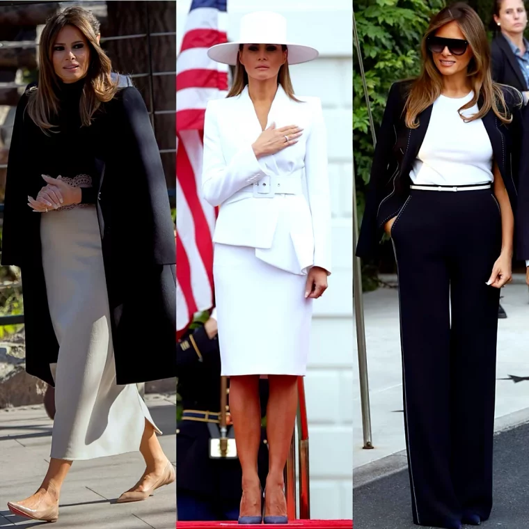 quel est le style vestimentaire de melania trump en 3 looks