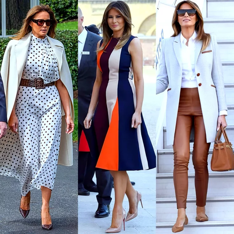 tenues emblematique de melania trump en 3 looks casual