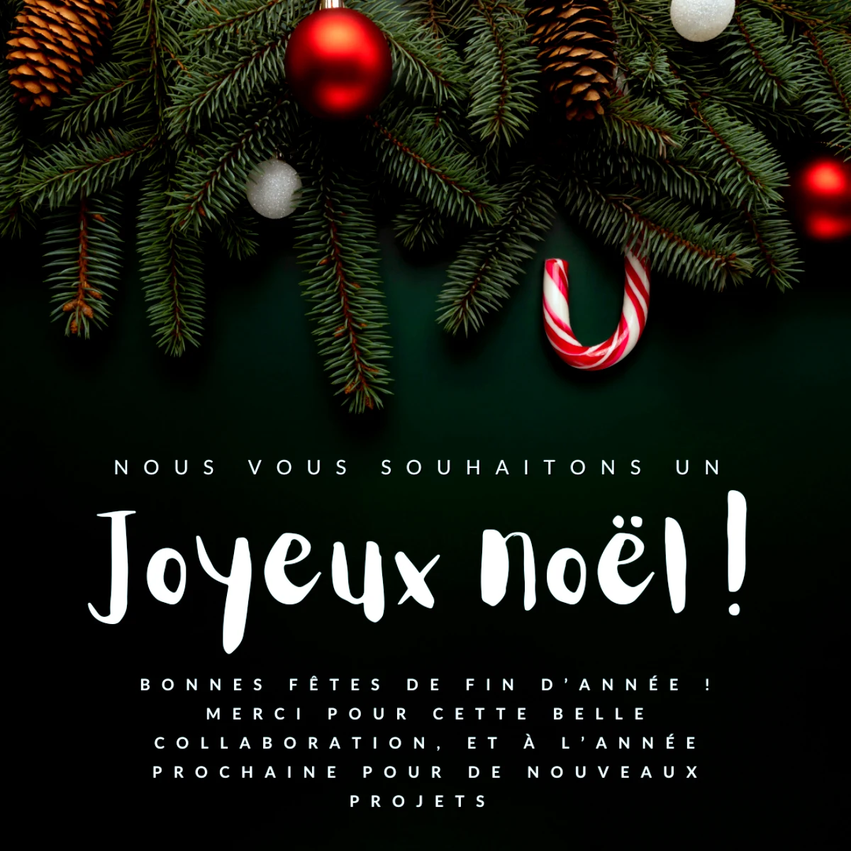 joyeux noël sapin vert photo