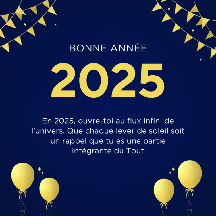 bleu fonce design et dore pour carte de voeux nouvel an 2025