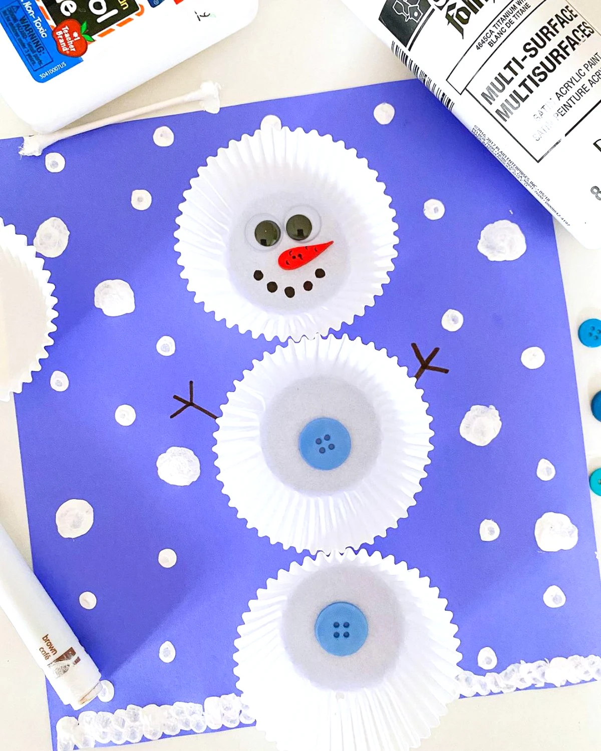 comment creer un bonhomme de neige idees activite maternelle hiver