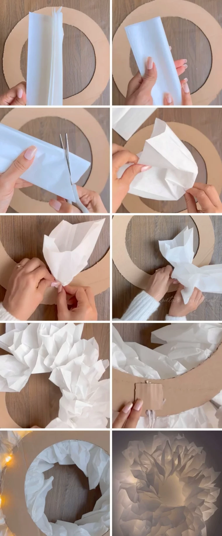 decoration de noel en papier a faire soi meme sacs papier carton