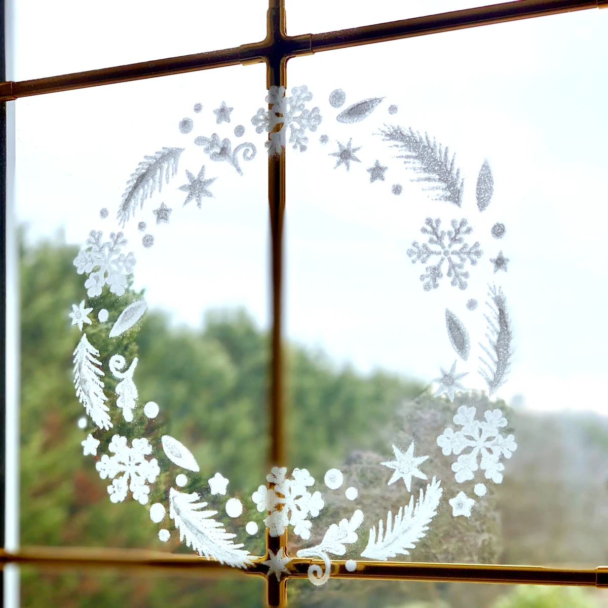 11 Pochoirs Noël Flocons De Neige Réutilisables - En Plastique PP, Tailles Mixtes, Pour Vitres Et Bricolage