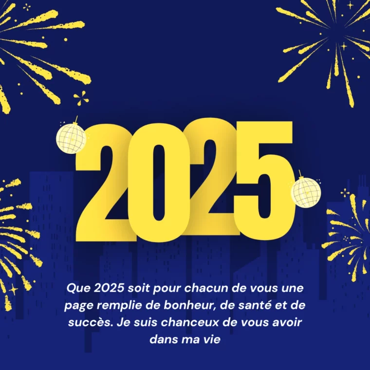 image bonne annee 2025 a telecharger et a envoyer a ses amis