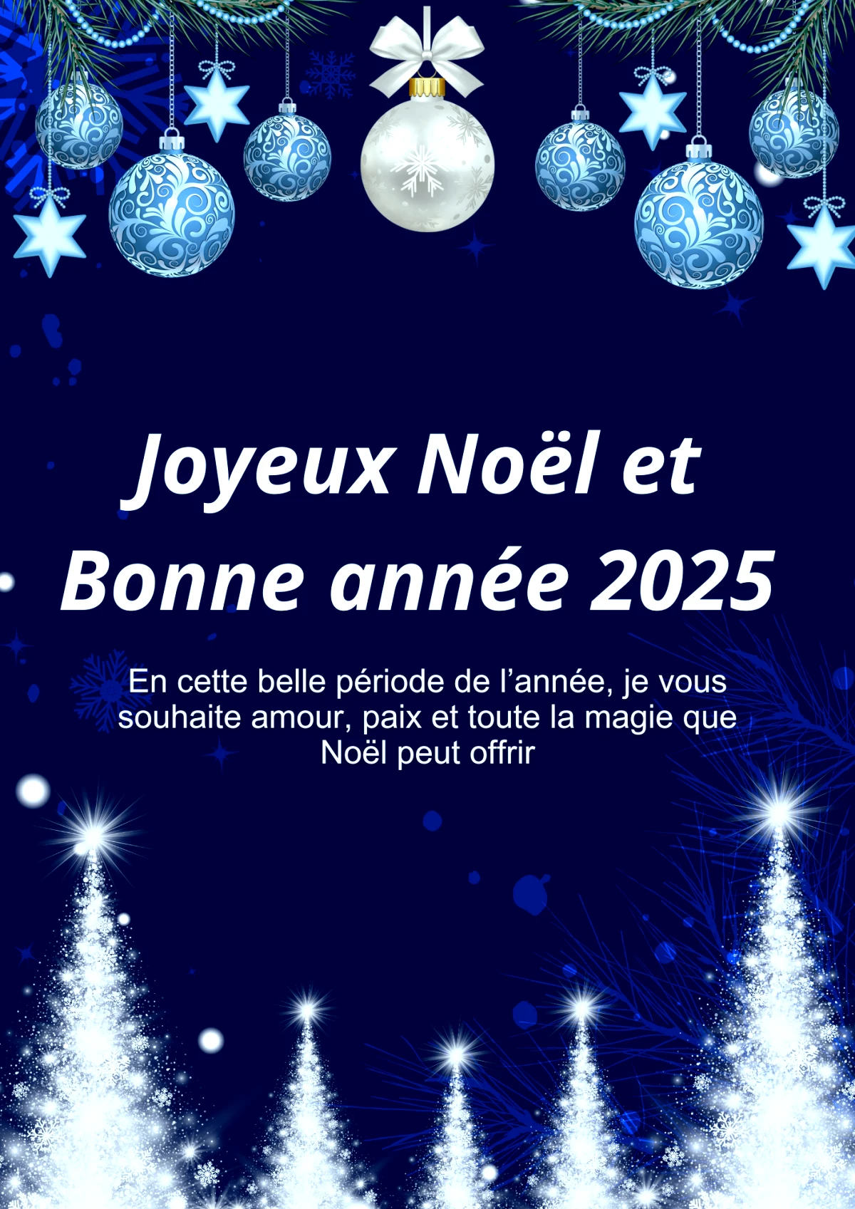 image de joyeux noel avec des voeux