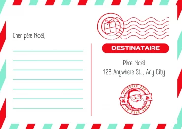 lettre pour le pere noel poste