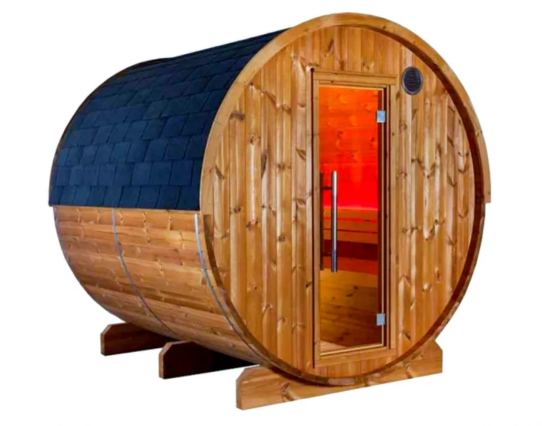 sauna tonneau a installer a l exterieur