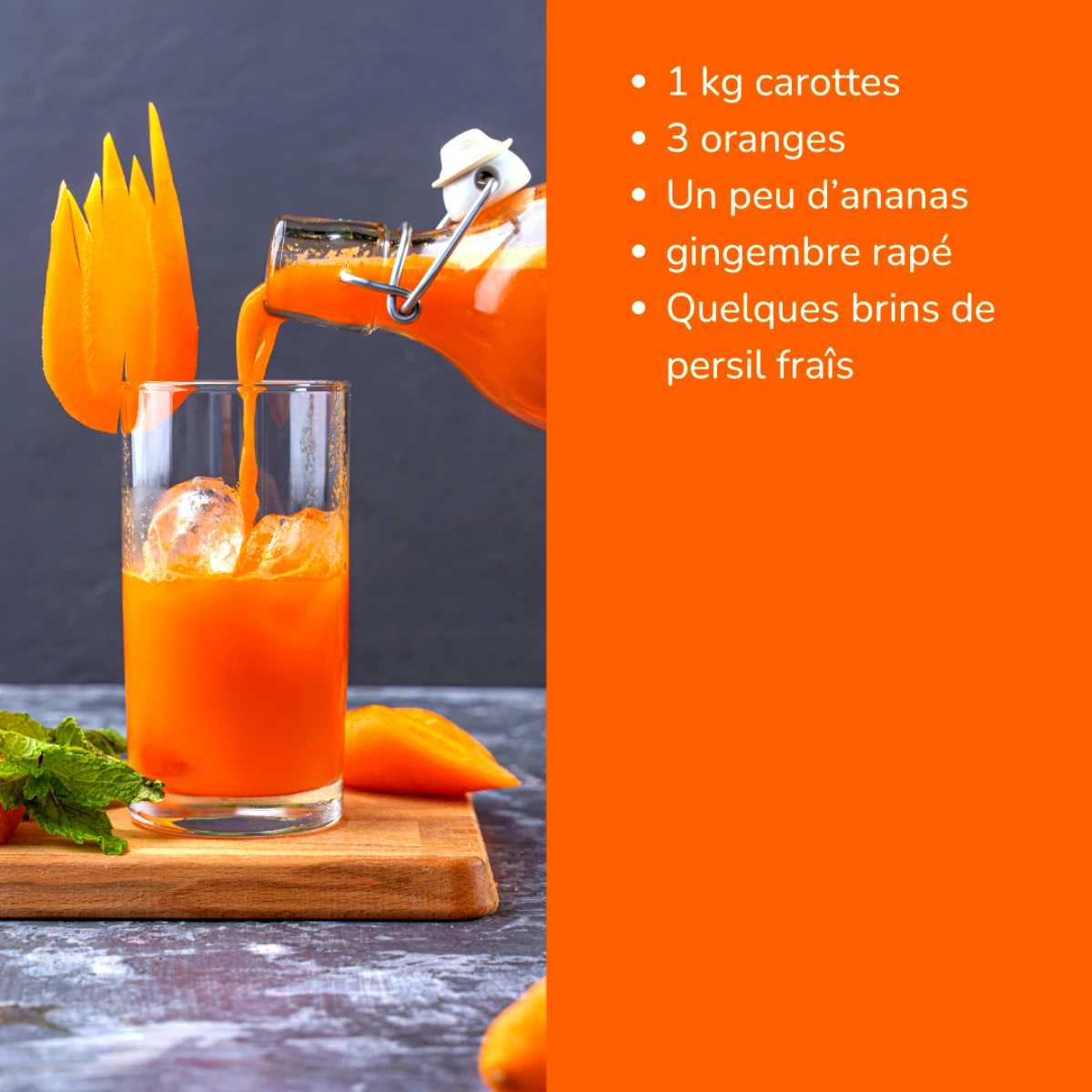 boisson detox avec des carottes recette