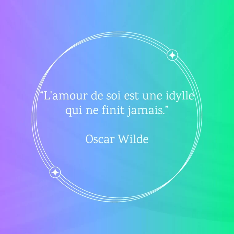 citation oscar wilde pour l amour de soi