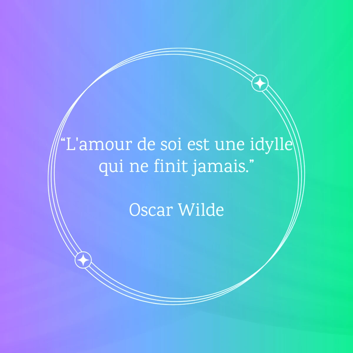 citation oscar wilde pour l amour de soi