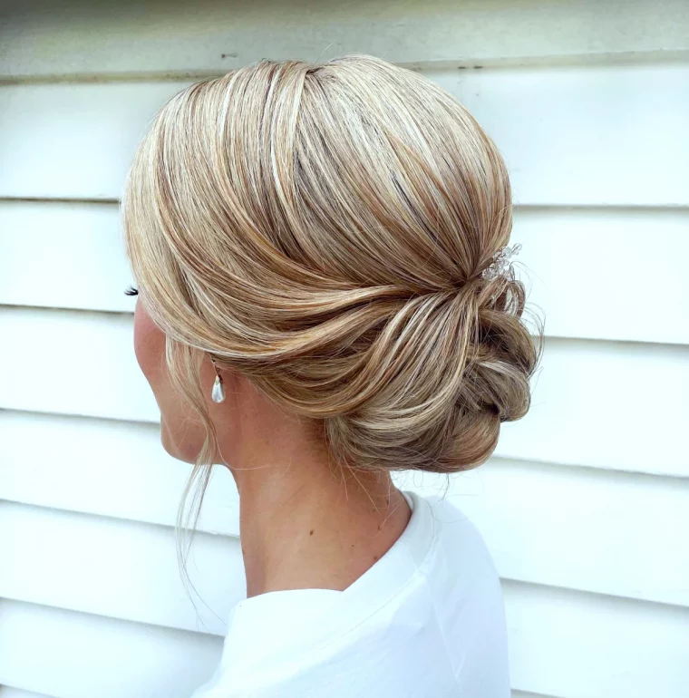 coiffure mariage simple et chic cheveux mi long