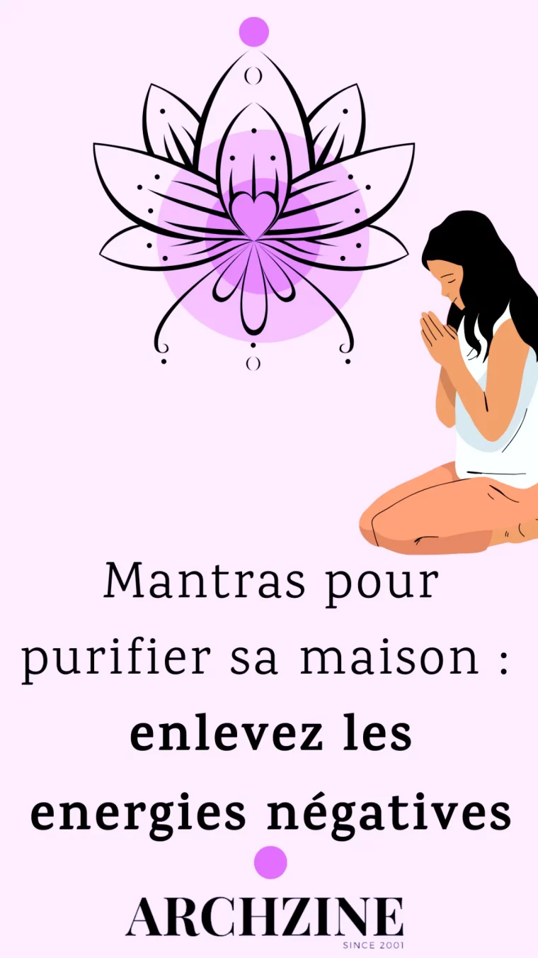 comment purifier sa maison avec des mantras illustration sur fond violet